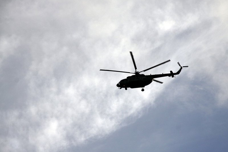 На юге Казахстана упал и сгорел вертолет Минобороны 