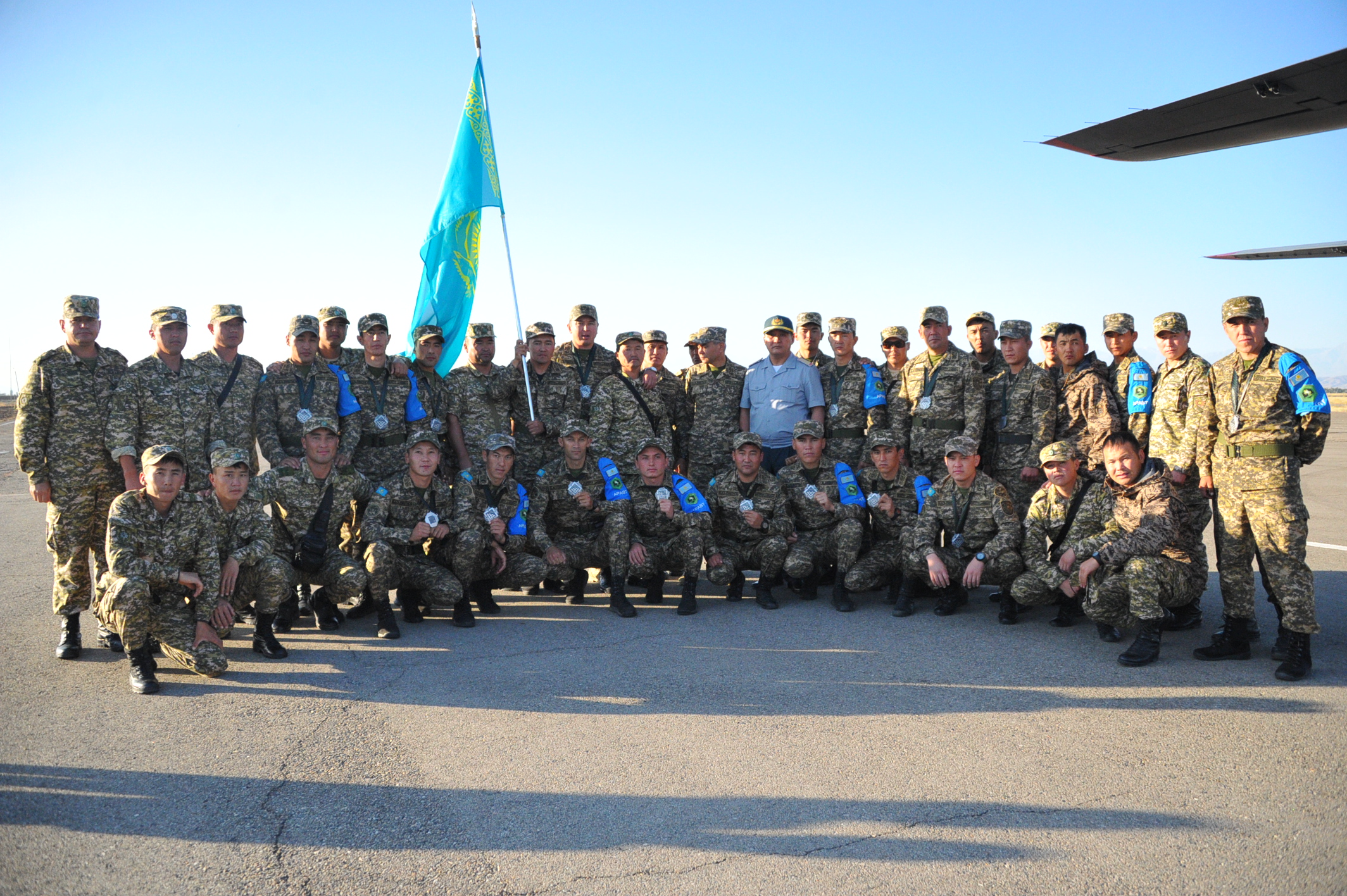 Первые призеры Армейских игр вернулись в Казахстан