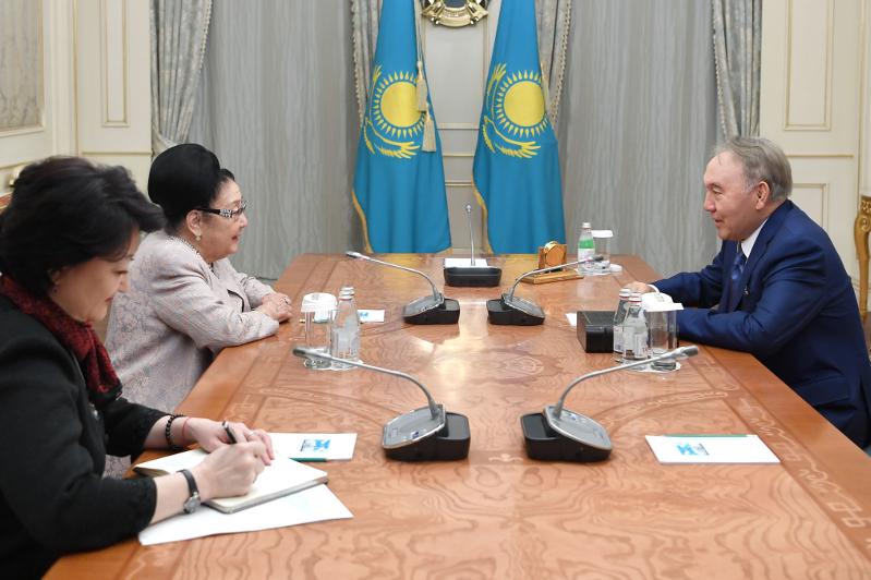 Елбасы Бибігүл Төлегенованы қабылдады 