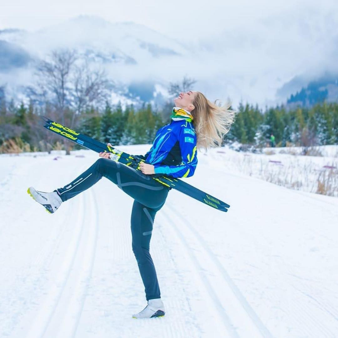 Ангелина Шурыга завоевала золото на Кубке Казахстана по лыжным гонкам