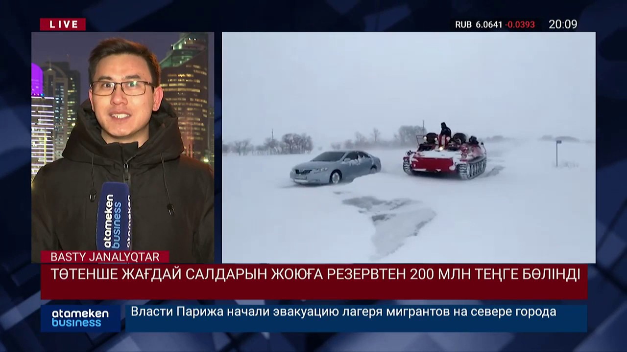 Төтенше жағдай салдарын жоюға резервтен 200 млн теңге бөлінді 