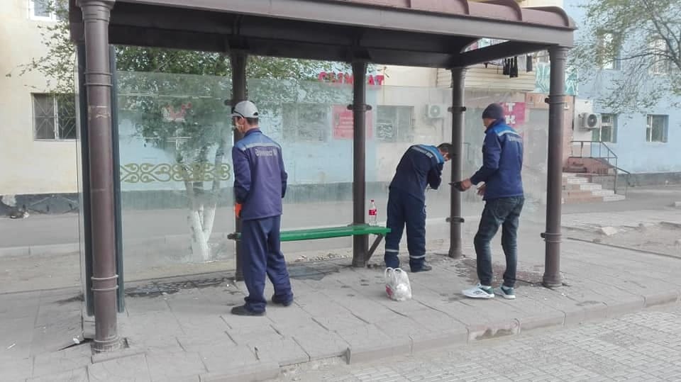 Жаңаөзенде аялдамалар жаңартылуда 