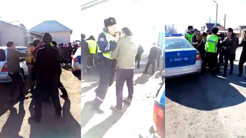 Полиция устанавливает зачинщиков групповой драки в селе Жамбылской области
