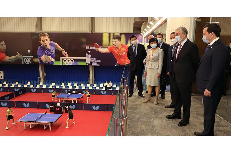 Мемлекет басшысы Қарағандыдағы бірқатар спорт нысанын аралап көрді