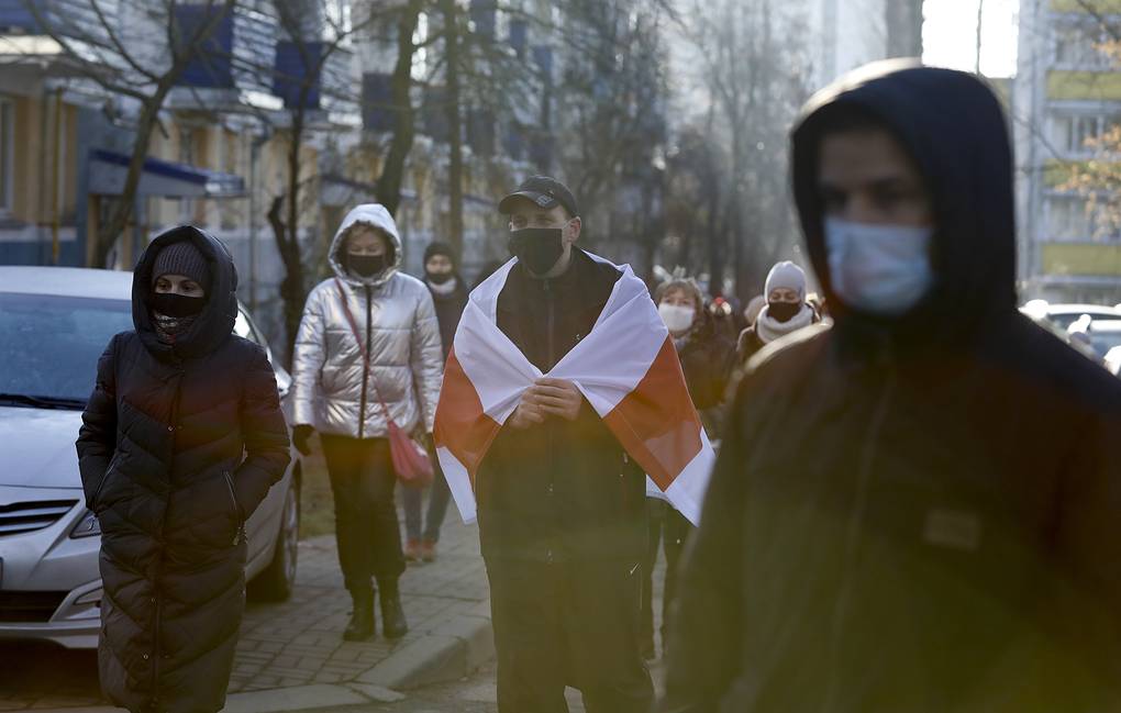В Минске в ходе несанкционированных мероприятий задержано более 300 человек