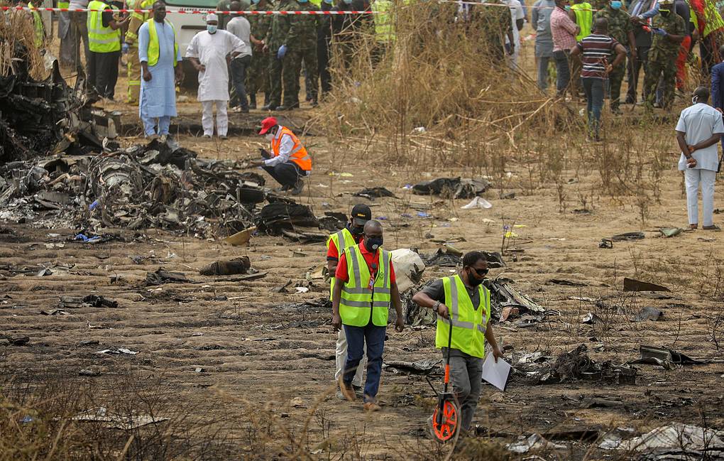 В Нигерии разбился самолет