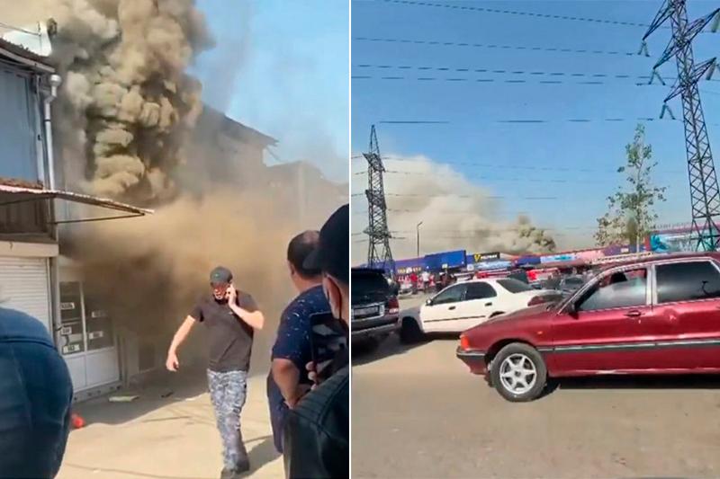 «Барахолка» базарында өрт болды