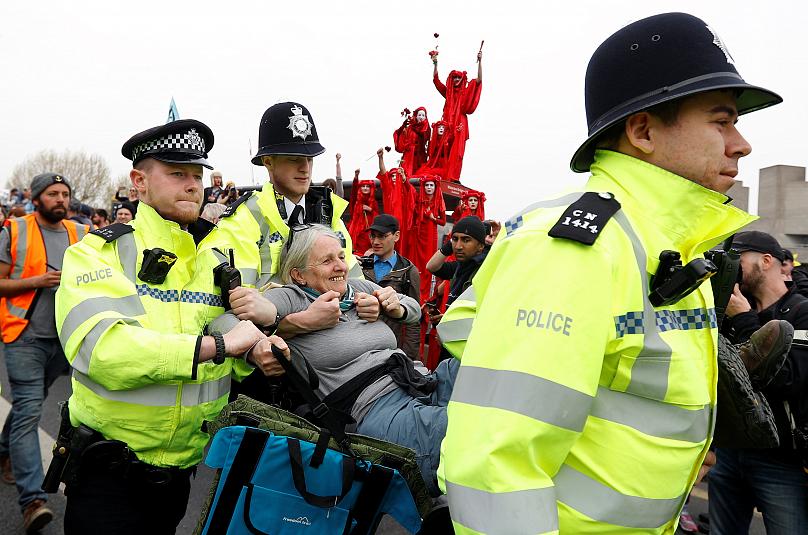 В Лондоне задержали участников акции протеста