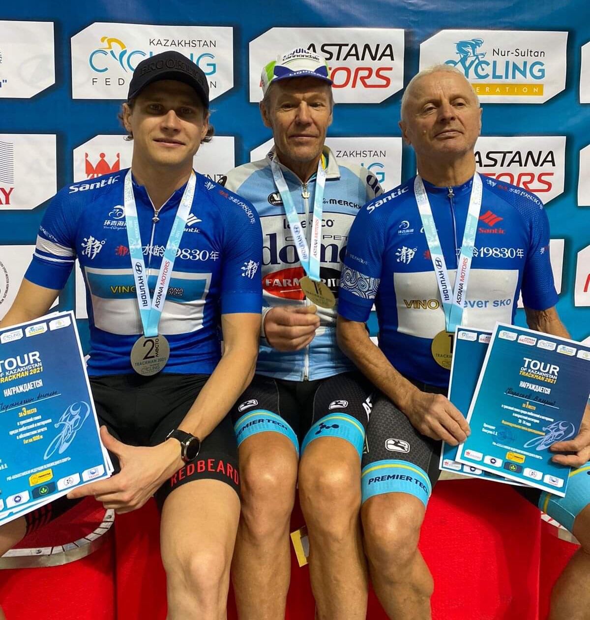70-летние акмолинцы завоевали 4 золота на чемпионате Казахстана по велоспорту