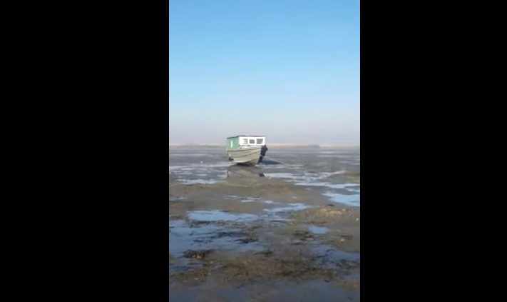 Каспийское море мелеет