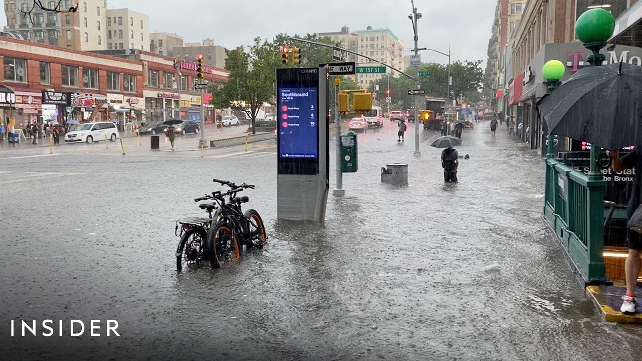 Ураган "Ида" добрался до Нью-Йорка и затопил метро. Видео